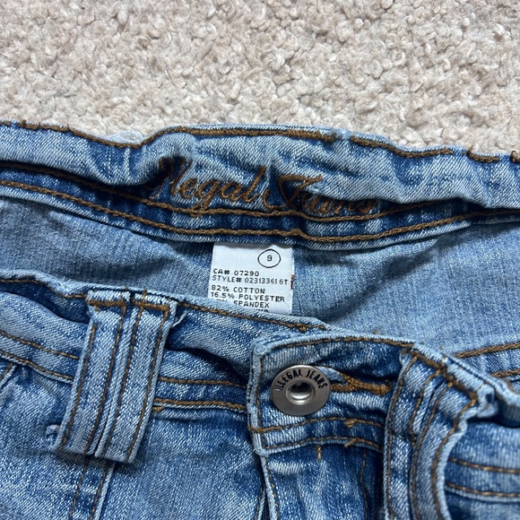 Blue Flare Jeans - Picture 2 of 3